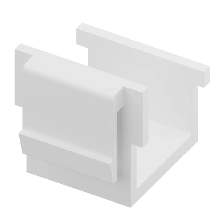 Unc Group Blank Keystone Insert, White KEYBL-WHT